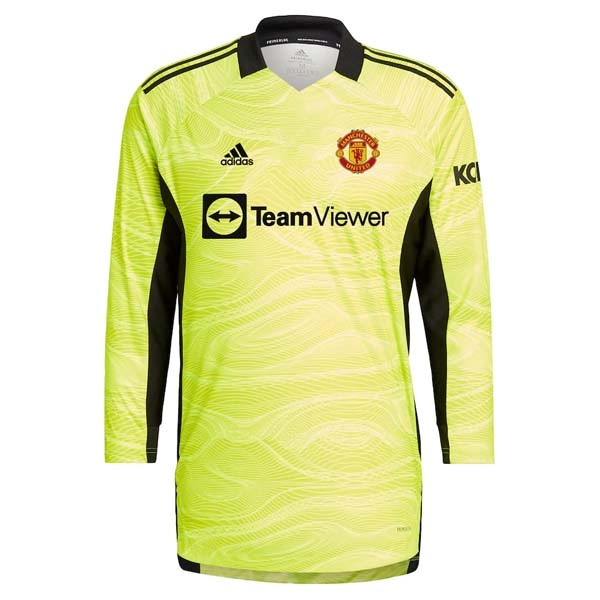 Heimtrikot Thailand Manchester United Torwart ML 2021-2022 Günstige Fußballtrikots